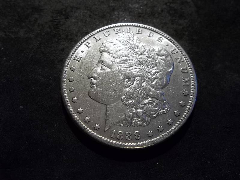 lot 19 image: 1888 S Morgan Silver Dollar