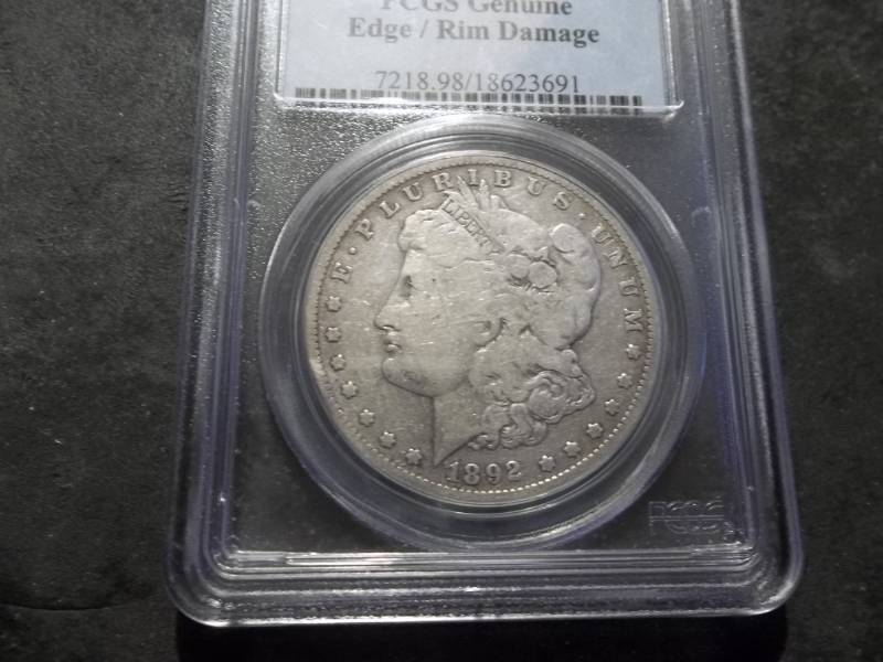 lot 20 image: 1892 S Morgan Silver Dollar