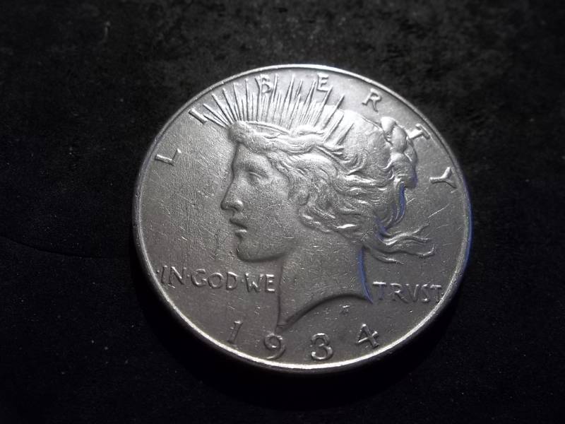 lot 57 image: 1934 Silver Peace Dollar