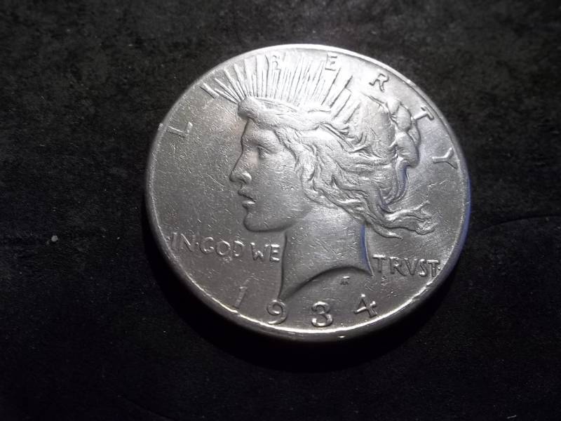 lot 59 image: 1934 S Silver Peace Dollar