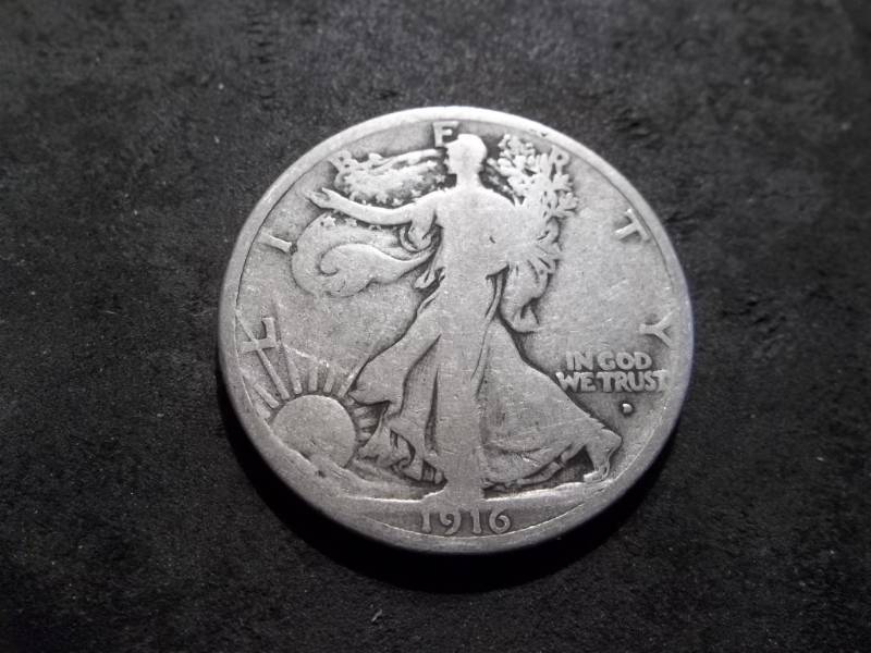 lot 73 image: 1916 D Obverse Mint Walker Half Dollar