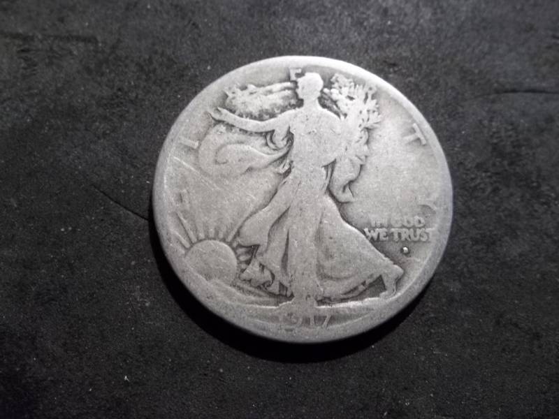 lot 76 image: 1917 D Obverse Mint Walker Half Dollar