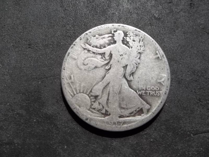 lot 77 image: 1917 D Reverse Mint Walker Half Dollar