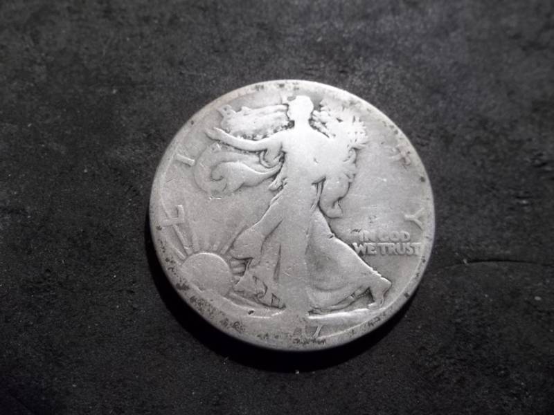 lot 78 image: 1917 S Reverse Mint Walker Half Dollar