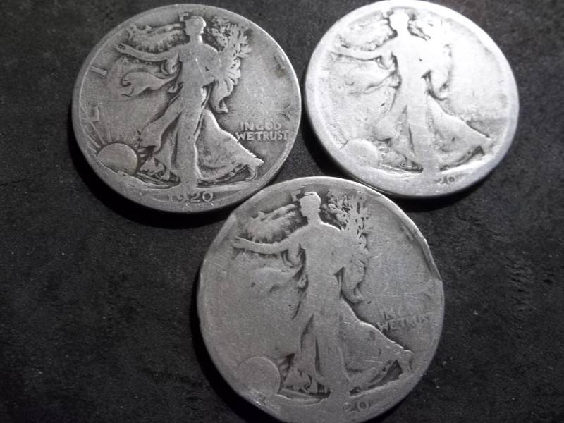 lot 81 image: 1920 P,D,S Walker Half Dollars