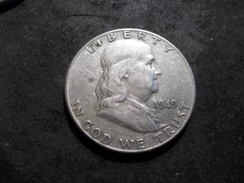 lot 91 image: 1949 Franklin Half Dollar