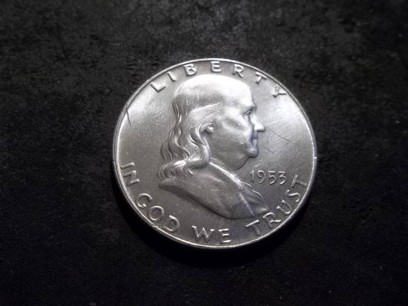 lot 103 image: 1953 D Franklin Half Dollar