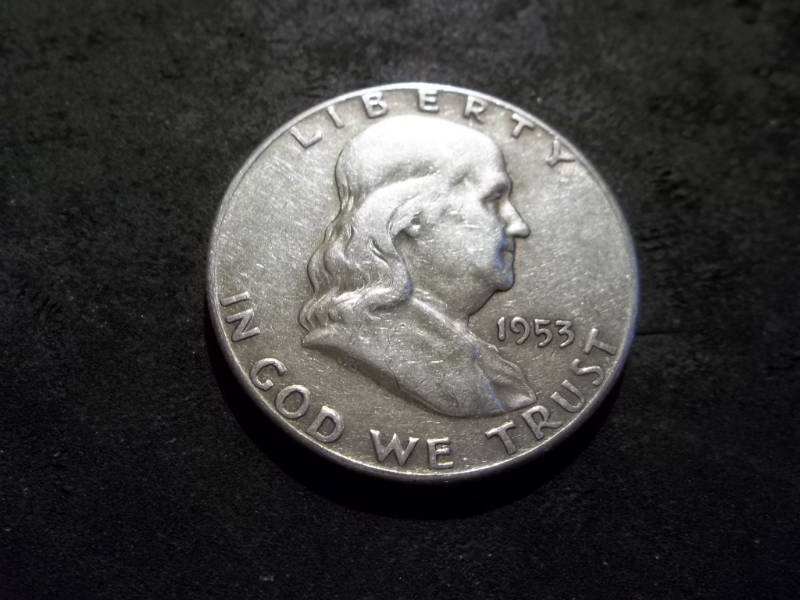 lot 104 image: 1953 S Franklin Half Dollar