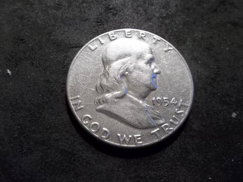 lot 105 image: 1954 Franklin Half Dollar