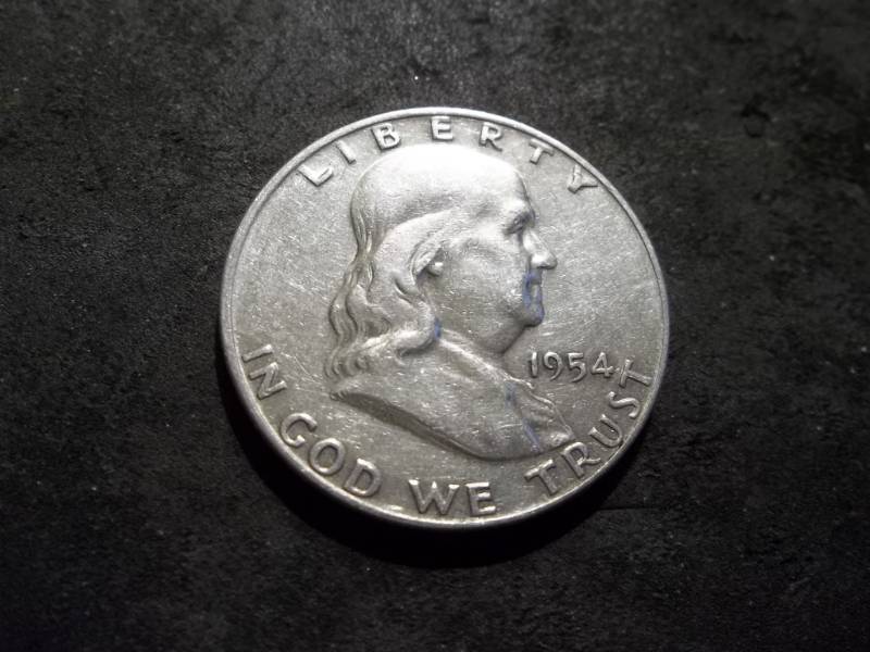 lot 106 image: 1954 D Franklin Half Dollar