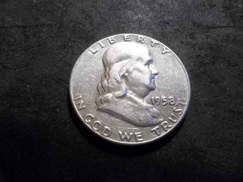 lot 112 image: 1958 Franklin Half Dollar
