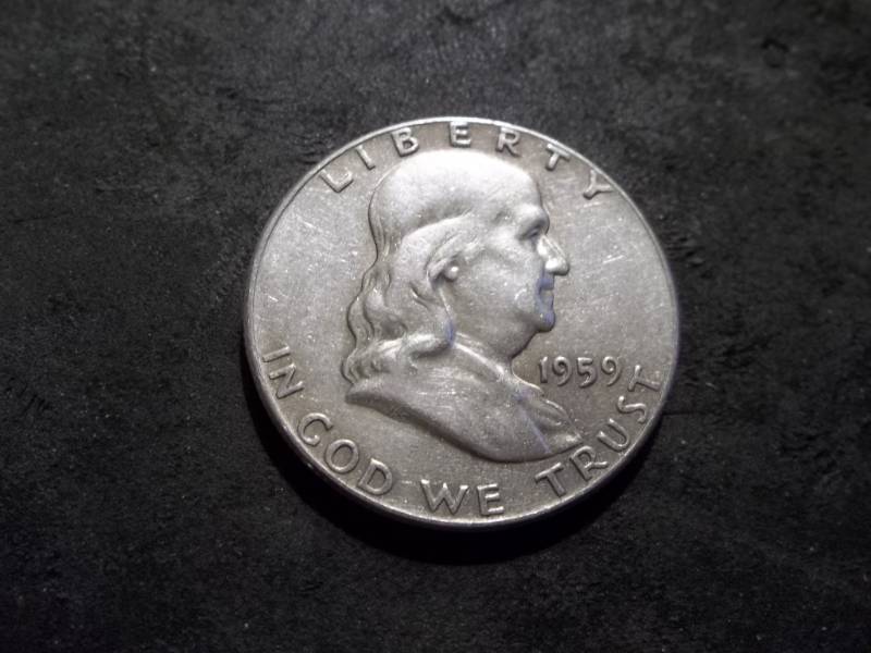 lot 114 image: 1959 Franklin Half Dollar