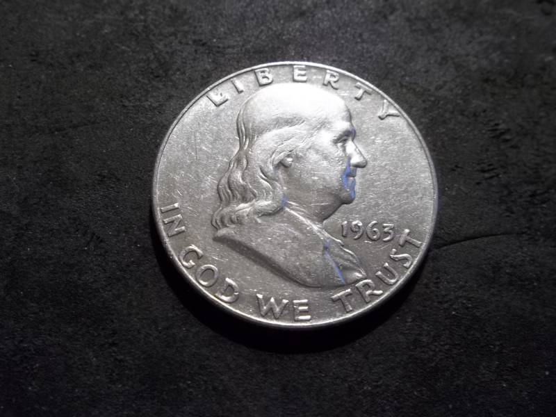 lot 123 image: 1963 D Franklin Half Dollar