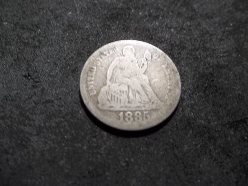 lot 127 image: 1885 Liberty Seated Dime