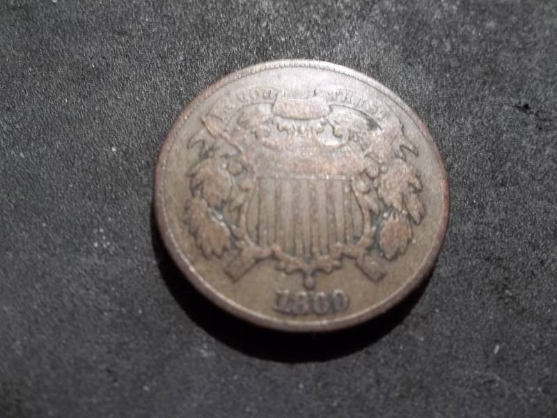 lot 133 image: 1869 2-Cent Piece