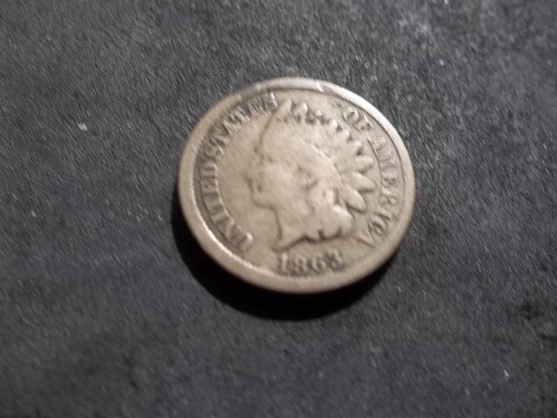 lot 135 image: 1863 Indian Head Cent