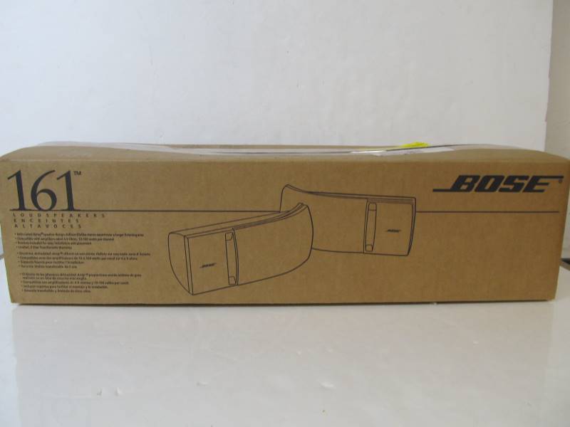 lot 59 image: New Unused Pair of BOSE 161 Bookshelf Speakers