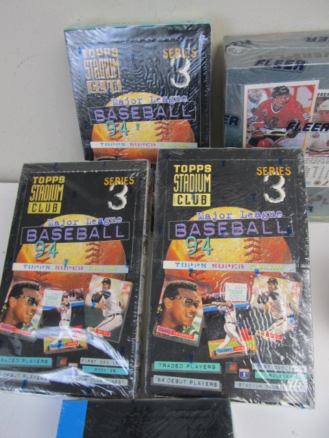 lot 76 image: Group of BRAND NEW Sealed Sports Card Boxes