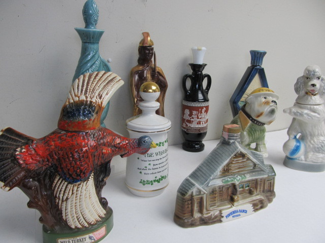 lot 80 image: Lot of Vintage Whiskey Decanters