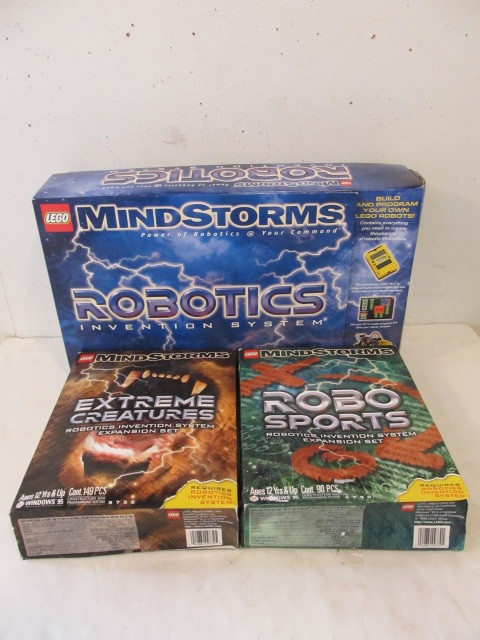 lot 108 image: 3 LEGO Mindstorms Sets wBoxes