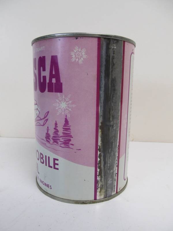 lot 136 image: NOS Vintage ITASCA Snowmobile Motor Oil 1 Quart Metal Can