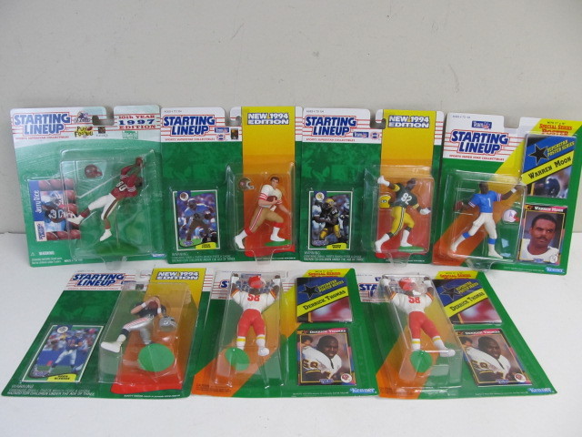 lot 216 image: Group of Mint In Box NFL Football Starting Lineup Figures