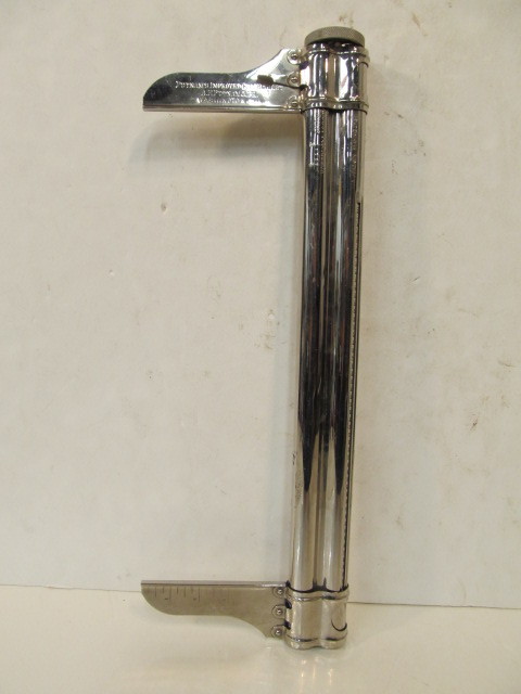 lot 196 image: Antique Putnams Approved Cloth Chart Measuring Device