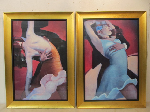 lot 272 image: Nice Pair of Large Framed Dancer Prints