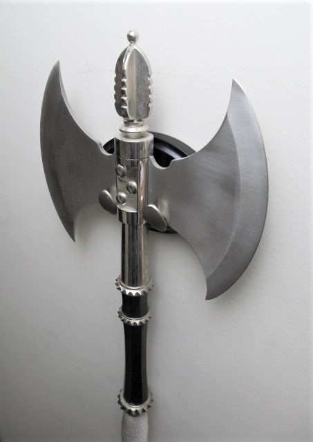 lot 6 image: Medieval Style Double Edge Battle Axe