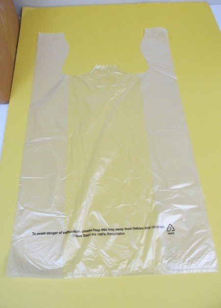 lot 133 image: Box of 1000 HANDLED Plastic Shopping Bags