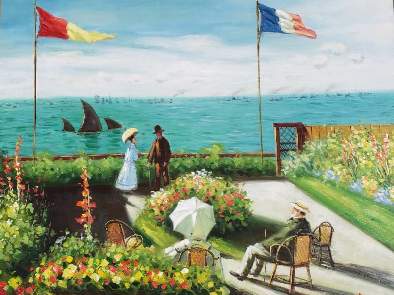 lot 40 image: Original Oil on Canvas Signed Davis