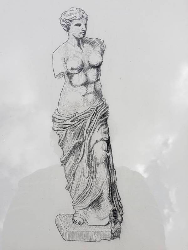 lot 46 image: (2) Original Pencil Framed Art by Peter DeVick