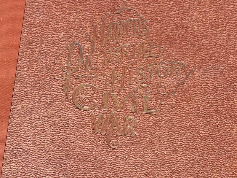 lot 81 image: 1860s Harpers Pictorial History of the Civil War Vol 1 and 2