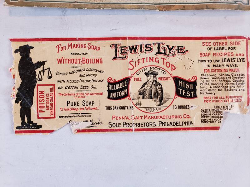 lot 109 image: Antique Advertising, Soup Label, Land O Lakes, Calendars, Arm and Hammer, Jello, Halloween Book, Etc.