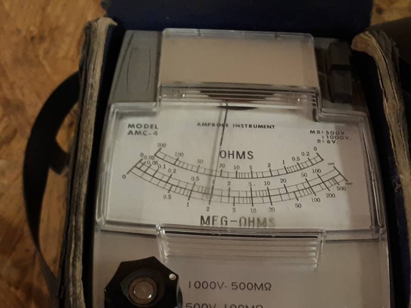 lot 63 image: (2) AMC-4 MEG Ohm Meters - Crank Style