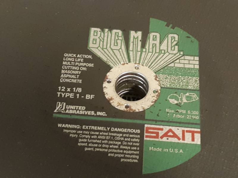 lot 39 image: (8) Big Mac 12 x 18 Concrete Asphalt Masonry Cutting Discs