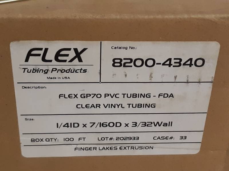lot 78 image: 2 Boxes of Poly Tubing  14 Inside Diameter