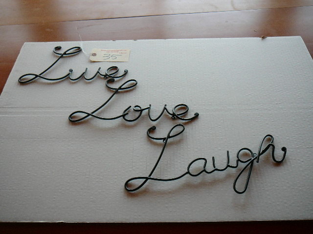 lot 35 image: Home Decor Live Love Laugh