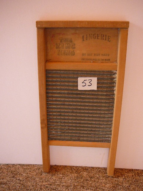 lot 53 image: The Zink King Lingerie Wash Board