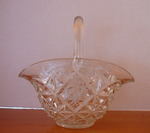 lot 68 image: Cut Glass Crystal Basket