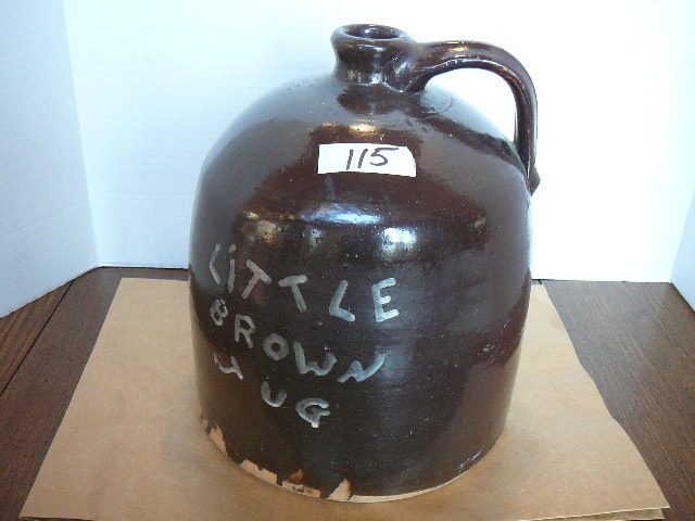 lot 115 image: Brown Pottery Jug
