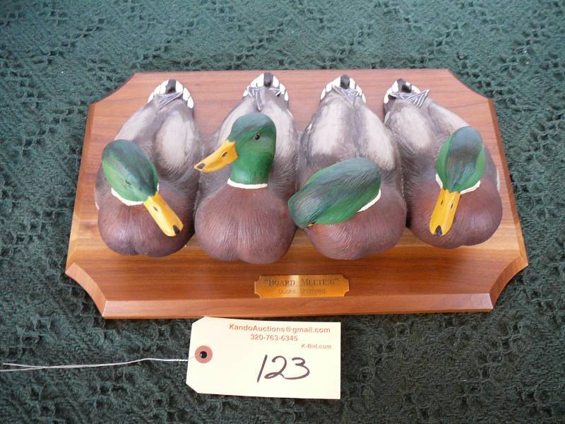 lot 123 image: Ducks Unlimited Board Meeting Plaque