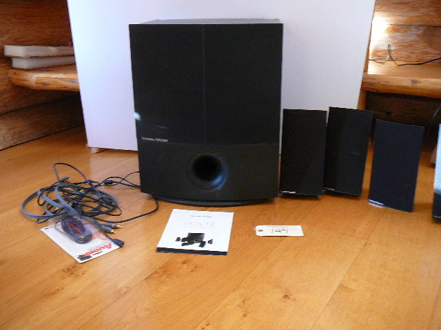 lot 147 image: HarmanKardon Home Theater Speaker System, Comes With Hookups & Owners Manual