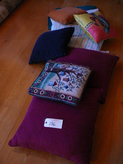 lot 156 image: Lot of Bed Pillows,Throw Pillows, Decorative Pillows