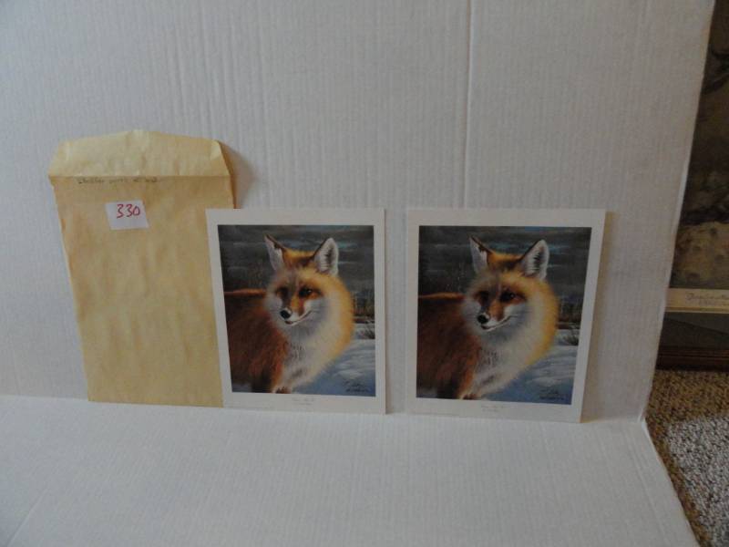 lot 330 image: 2 - Red Fox Print