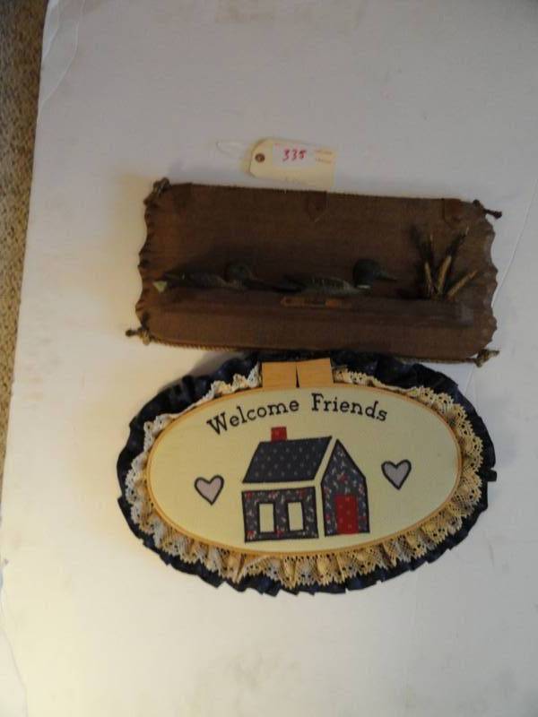 lot 335 image: Mallards  Welcome Friends