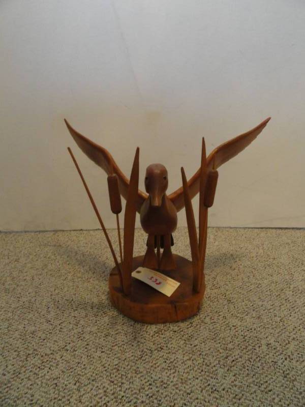 lot 338 image: Wooden Mallard Landing