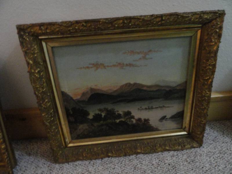 lot 352 image: Vintage Framed Oil Painting
