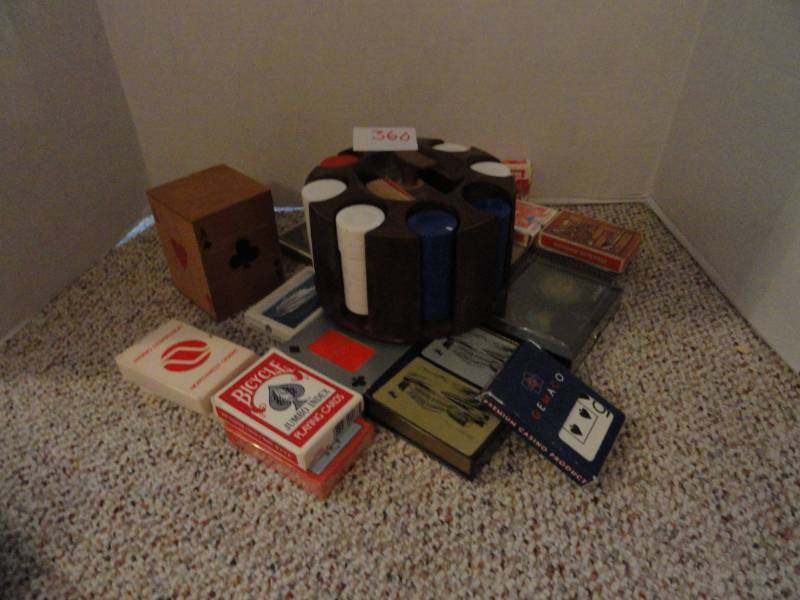 lot 360 image: Poker Chips & Cards