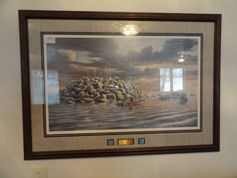 lot 372 image: Framed Print Spirt Island